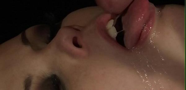  Sub MILF restrained and fed with warm cum